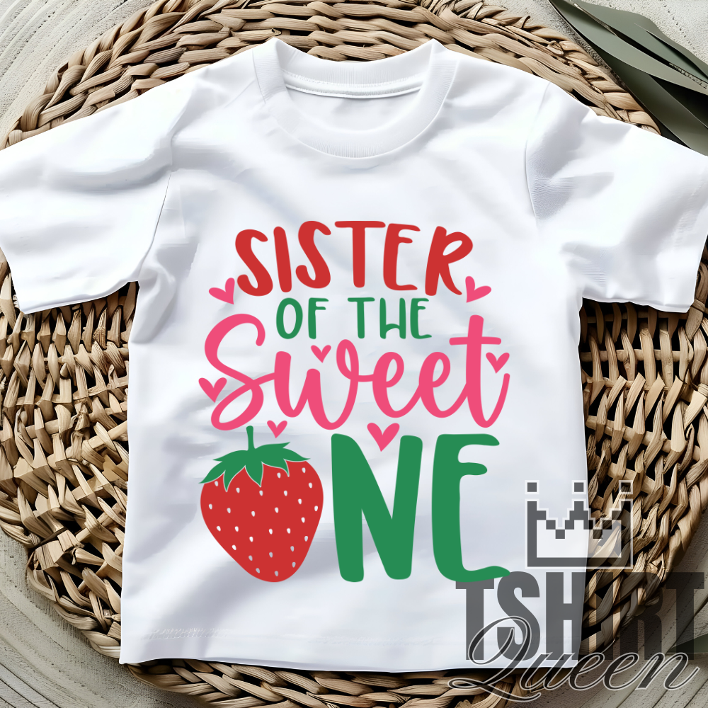 Sister of the Sweet One - Birthday T-shirt