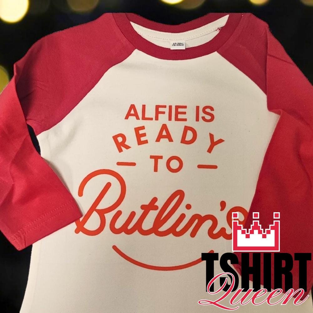 Ready to Butlins Personalised kids tshirt Holiday Are you ready to Butlins?